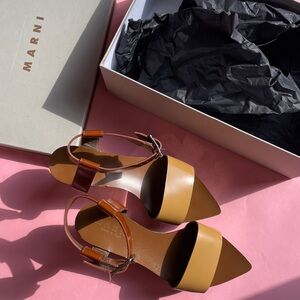 Marni Women's Tan and Brown Sandals
